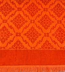 Lightweight and textural, the weave absorbs well, dries quickly, and feels great against the. Vintage Bath Towels St Mary S Orange Sculpted Fringed Etsy Vintage Bath Vintage Towels Bath Towel Sets