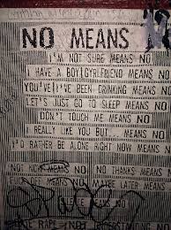Image result for no means no pictures