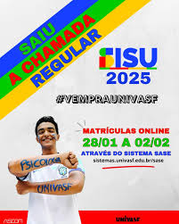 🎓 Saiu a lista de aprovados na Chamada Regular do Sisu 2025 na Univasf! 📋  A Univasf divulgou os candidatos aprovados na Chamada Regular do Sisu 2025.  🗓 Matrícula on-line: De 28/01