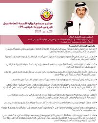 كلمة وزير الدولة للشؤون الخارجية القطري التي اثارت مندوبي الدول الاربع باجتماع وزراء الخارجية العرب. ÙˆØ²Ø§Ø±Ø© Ø§Ù„ØµØ­Ø© Ø§Ù„Ø¹Ø§Ù…Ø© On Twitter Ù…Ù„Ø®Øµ Ø§Ù„Ù…Ø¤ØªÙ…Ø± Ø§Ù„ØµØ­ÙÙŠ Ù„ÙˆØ²Ø§Ø±Ø© Ø§Ù„ØµØ­Ø© Ø§Ù„Ø¹Ø§Ù…Ø© Ø­ÙˆÙ„ ÙÙŠØ±ÙˆØ³ ÙƒÙˆØ±ÙˆÙ†Ø§ ÙƒÙˆÙÙŠØ¯ 19 28 ÙŠÙ†Ø§ÙŠØ± 2021 Ø§Ù„Ø¯ÙƒØªÙˆØ± Ø¹Ø¨Ø¯Ø§Ù„Ù„Ø·ÙŠÙ Ø§Ù„Ø®Ø§Ù„