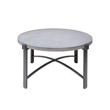 Amazing gallery of interior design and decorating ideas of stone top outdoor coffee table in decks/patios, kitchens by elite interior designers. Silverwood Furniture Reimagined Lewis Gray Round Concrete Top Coffee Table Cpft1276cofrcc Stone Coffee Table Industrial Style Coffee Table Round Coffee Table