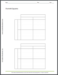 Monohybrid Cross Punnett Square Worksheet Free To Print Pdf File Punnett Squares Punnett Square Activity Worksheets