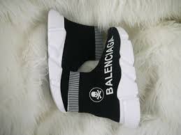 Balenciaga logo speed sock sneaker. Brand New Balenciaga Speed Trainer Knit Sock Black Skull Size 9 Us With Box Fashion Clothing Shoes Acc Balenciaga Speed Trainer Knitting Socks Balenciaga