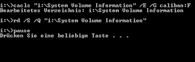 Go back to run, type services.msc, click ok. System Volume Information Loschen Das Geht Doch