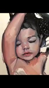 Sweet and simple. Sometimes you have to know when to call it done.,  Timelapse, Sleeping Baby Beauty, Oil