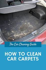 Remove the floor mats and clean out any trash that may be littering your car's carpet. How To Clean Car Carpets Clean Car Carpet Car Cleaning Car Carpet Cleaner