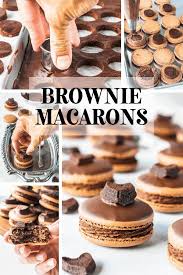 Brownie Macarons Recipe Macaron Cookies Macaroon Recipes Baking