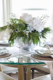 Blue and white christmas table settings. Simple Intimate Ice Blue Christmas Table Kelley Nan