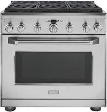 It combines the tried and true engineering you would expect from ge with some fancy new features to take your here are some excellent reasons why this ge monogram double wall oven is worth your consideration. Zdp366npss Monogram 36 Dual Fuel Professional Range With 6 Burners Natural Gas Monogram Appliances