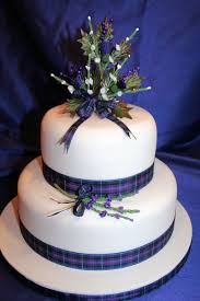 Bethany And Joshua Opt For A Very Simple Wedding Cake Design Carly Is Surprised At This But Later Di Scottish Wedding Cakes Thistle Wedding Cake Wedding Cakes