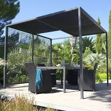Tonnelle Moorea 2 8 X 2 8m Noir Terrasse Jardin Terrasse Idees Jardin