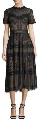 Tadashi Shoji Lace High Neck Pleated A Line Cocktail Dress Tadashi Shoji Lace Illusion Pleated Cocktail Dress Ap A Line Cocktail Dress Cocktail Dress Dresses