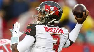 9 of 10, 123 yards, two touchdowns. Jameis Winston Says Goodbye To The Bucs