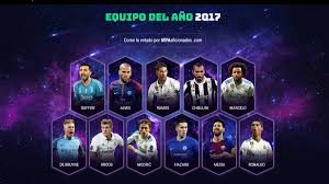 Photo of fc barcelona team during the 2017/2018 laliga santander round 36 game between fc barcelona and real madrid at. Five Real Madrid Players In Uefa 2017 Team Of The Year As Com