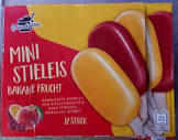 Mini Stieleis Banane Frucht