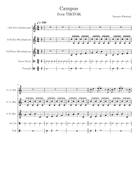 Campus Sheet Music For Snare Drum Triangle Glockenspiel Metallophone More Instruments Percussion Ensemble Musescore Com