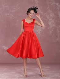 Cocktail Vintage Queen Anne Neckline Pleated A Line Party Dresses With Images Dresses Party Dress Exclusive Dress