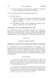 85/1964 part i preliminary and general preliminary citation 1. Malaysian Penal Code Act 574