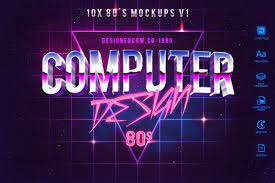80 s style text mockups v1 by designercow on envato elements retro text text effects 3d text effect