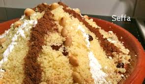 Maybe you would like to learn more about one of these? Ellouisa Seffa Marokkaanse Zoete Couscous Met Rozijnen Amandelen En Kaneel