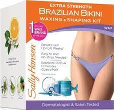 Extra Strength Brazilian Bikini Waxing Shaping Kit Brazilian Bikini Wax Bikini Wax Sally Hansen