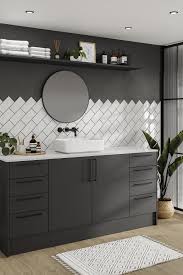 hockley super matt charcoal bathroom in 2021 black tile bathrooms bathroom design black white bathroom tiles
