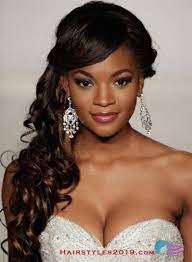 Black Women Wedding Hairstyles For Curly Hair 81 Best Curly Hairstyles For 2018 Wedding Hairstyles For Long Hair Curls For Long Hair Simple Bridal Hairstyle