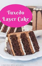 Tuxedo Cake The Itsy Bitsy Kitchen