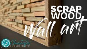 The joinery, made from 2x2's, comes together with deck screws, and the pavers are secured to the wood pieces with. Scrap Wood Wall Art How To Make Art For Free Diy Home Decoration Episode 3 Youtube