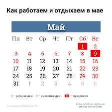 В ведомстве предложили сделать все дни между традиционными выходными в начале мая нерабочими. 3tilrncoidgsim