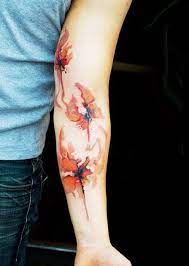 Flowers Tattoo By Klaim Street Tattoo Post 11729 Abstract Flower Tattoos Street Tattoo Watercolor Tattoo