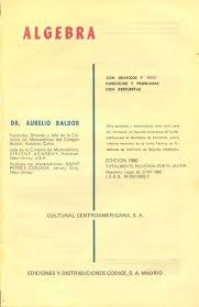 Your pdf is ready for download*. Algebra Aurelio Baldor Buena Calidad Math Geometry Algebra Mathematics