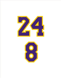 Los Angeles Lakers 8 24 Sticker Decal Nba Basketball Jersey Card Free Shipping Kobe Bryant Tattoos Lakers Los Angeles Lakers