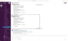 Slack notification integration