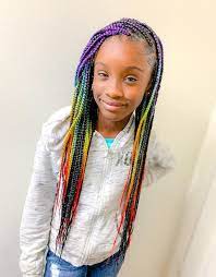 Bobbi Boss Pre Feathered Just Braid 54 Little Girl Braids Kids Box Braids Kids Hairstyles