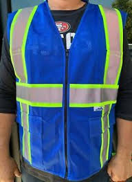 Two lower inner pockets for more secure and additional storage. Blue Industrial Safety Vests For Sale Ebay