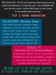 Seperti yang diketahui, instagram adalah media sosial yang sangat populer saat ini. Hugos 15 On Twitter Inilah Top 2 Nama Angkatan Di Vote1 Untuk Kt Pilih Di Vote2 Skrg Kita Mulai Vote2 Sampe Tgl 31 Des 13 Ya Http T Co Ymxeda4j8d