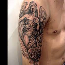 Half Sleeve Angel Tattoos For Men Novocom Top