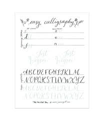 Easy Calligraphy With A Pencil Learning With Use these free cursive writing worksheets to show your students how to write cursive letters that end with a short dip at the midpoint.