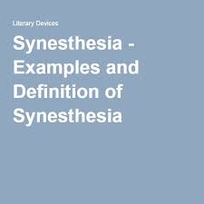 Synesthesia Examples And Definition Of Synesthesia Apostrophe Examples Fallacy Examples Figure Of Speech