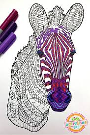 Gorgeous Zebra Zentangle Pattern Coloring Page Animal Coloring Pages Zebra Coloring Pages Horse Coloring Pages