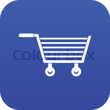 Download online shopping icon stock vectors. Online Shopping Icon Digital Blue For Stock Vector Colourbox