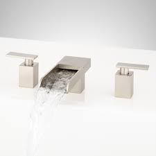 How to choose a good bathtub faucet? Waterfall Widespread 3 Handle Bathtub Faucet Spa Spout Tub Taps 5 Hole Orb Roman Kitchen Faucets Faucets
