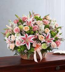 20% off sitewide on flowers & gifts. Pastel Sympathy Basket Arrangement Arranged By A Florist In Ny 1800flowers Syosset