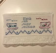 Kisiye Ozel Kanavice Mutfak Havlusu Kanavice Ornekleri Kanavice Kanavice Tasarimlari