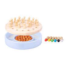 Amazon.com: Airshi Memory Match Chess, Wooden Color Memory Chess Parent  Child Interactive Fine Workmanship for Children (2 in 1) : Toys & Games