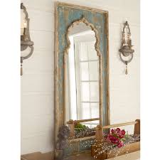 Distressed Painted Wood Mirror Distressing Painted Wood Wood Mirror Mirror Decor