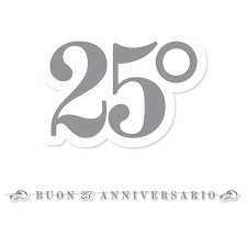 Festoni per 60 anni di matrimonio. Festone Buon Anniversario 25 Anni Matrimonio Nozze D Argento 6 Mt Feste E Party Ebay