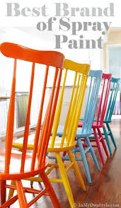 Furniture Makeover Spray Painting Wood Chairs Painted Wood Chairs Spray Paint Furniture Wood Chair Diy