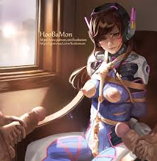d.va (overwatch and 1 more) drawn by hoo_bamon 
